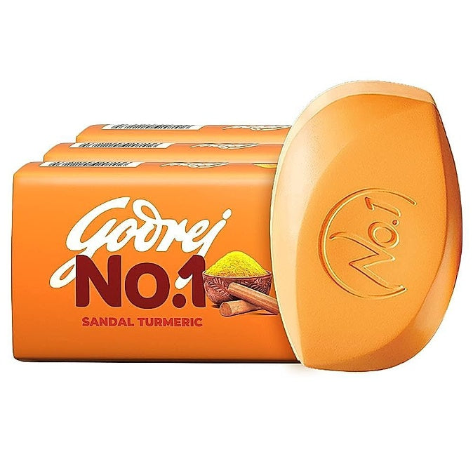 Godrej No.1 Sandal & Turmeric Soap (3+1) 600 g