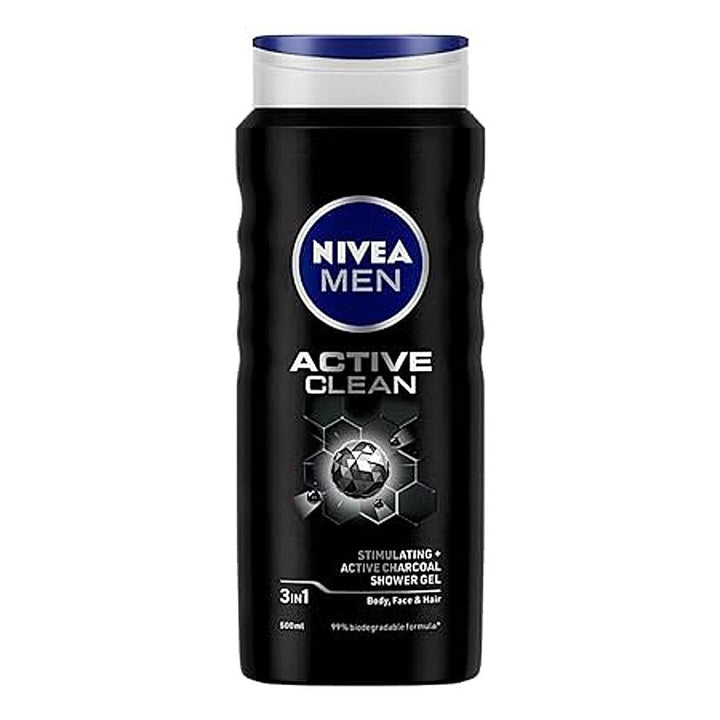 Nivea Men'S Active Clean Shower Gel 500 ml