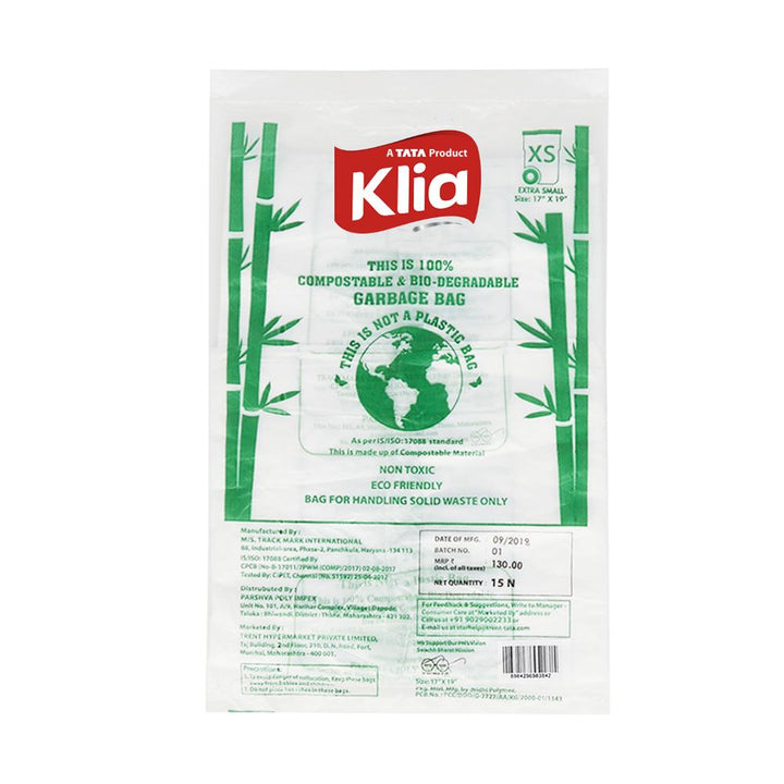 Klia Compostable Garbage Bag extra small