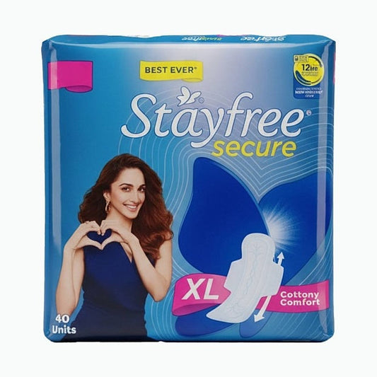 Stayfree Secure Xl Wings San Pads pack of 40 pads