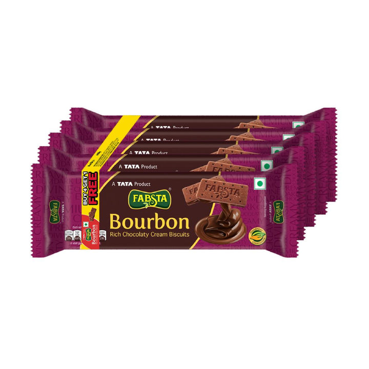 Fabsta Bourbon Cream Biscuits 600 g