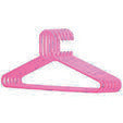 Smartle Plastic Hanger Pink Set Of 6 pcs