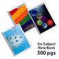 Smartle Six Subject Note Book 300 Pages 1 pc
