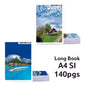 Smartle Soft Bound Longe Book A4 Single Line 140 Pages 1 pc
