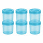 Smartle Plain Containr 250 Ml Blue set of 6