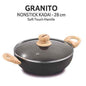Smartle Granito Induction Based Non Stick 28 Cm Kadhai With Lid 1 pc
