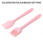 Smartle Silicon Spatula & Brush Pink 1 pc