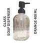 Smartle Glass Soap Dispenser Orange 400 Ml 1 pc