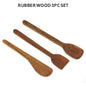 Smartle Rubberwood Spatula set of 3