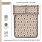 Smartle Celebration Double Bedsheet Jharoka Beige 1 pc