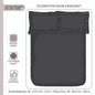 Smartle Celebration Double Bedsheet Stripe Grey 1 pc
