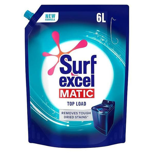 Surf Excel Matic Liquid Detergent Top Load Pouch 6 Ltr