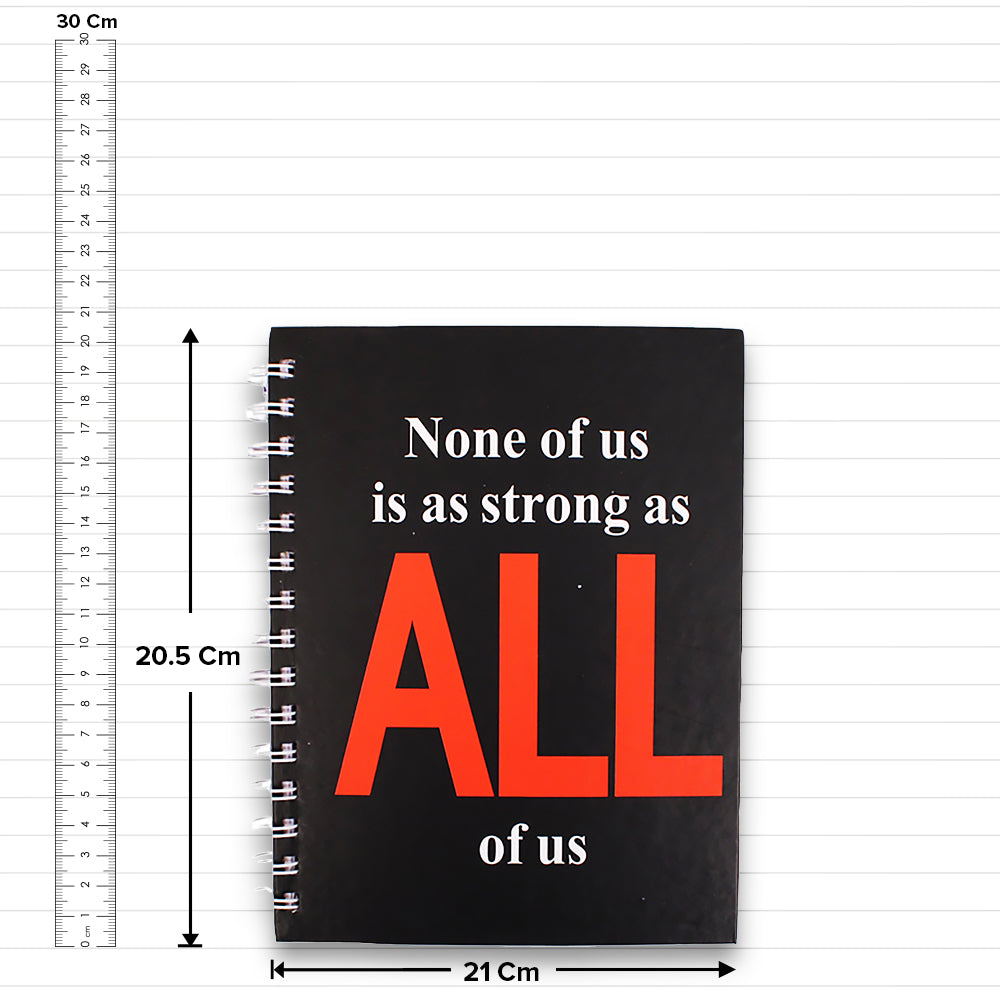 Archies Spiral Corporate All Of Us Single Line Notebook (160 Pages) - 1 U