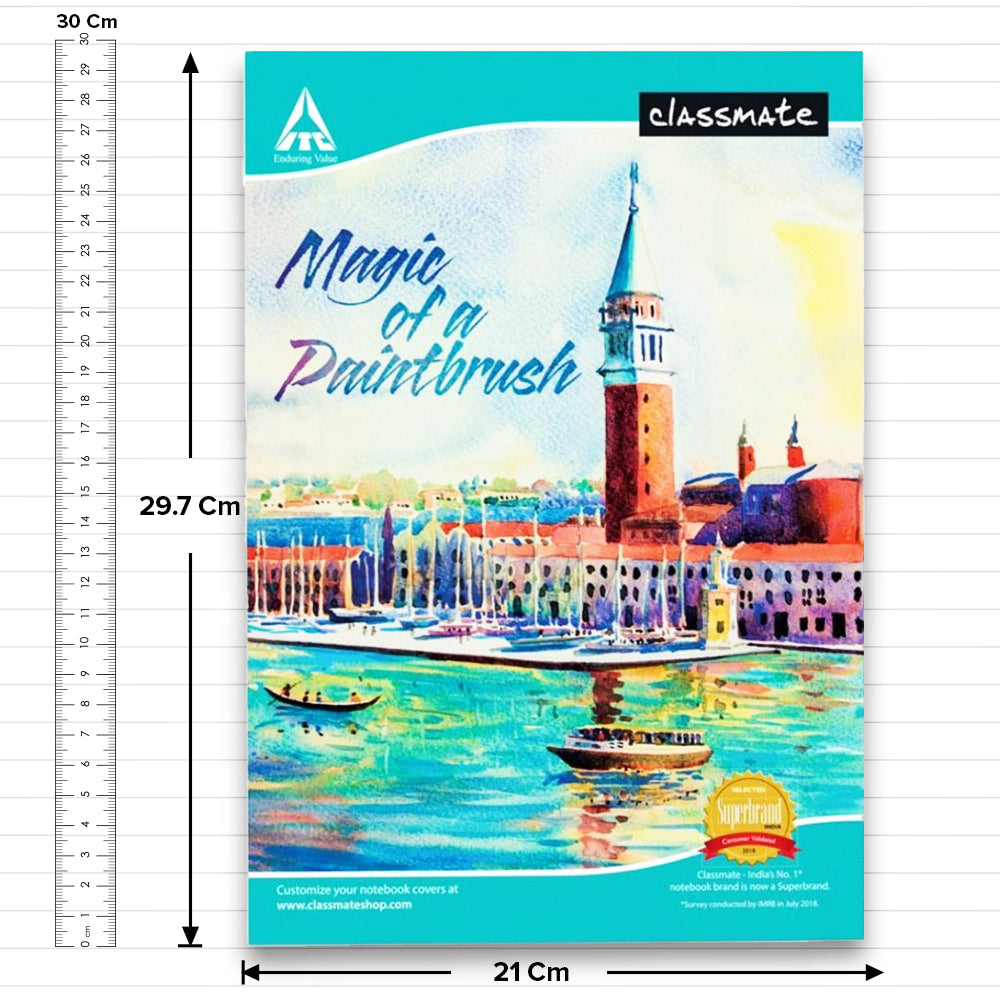 Classmate Assorted Note Book Single Line - 29.7X21 cm - 1 U