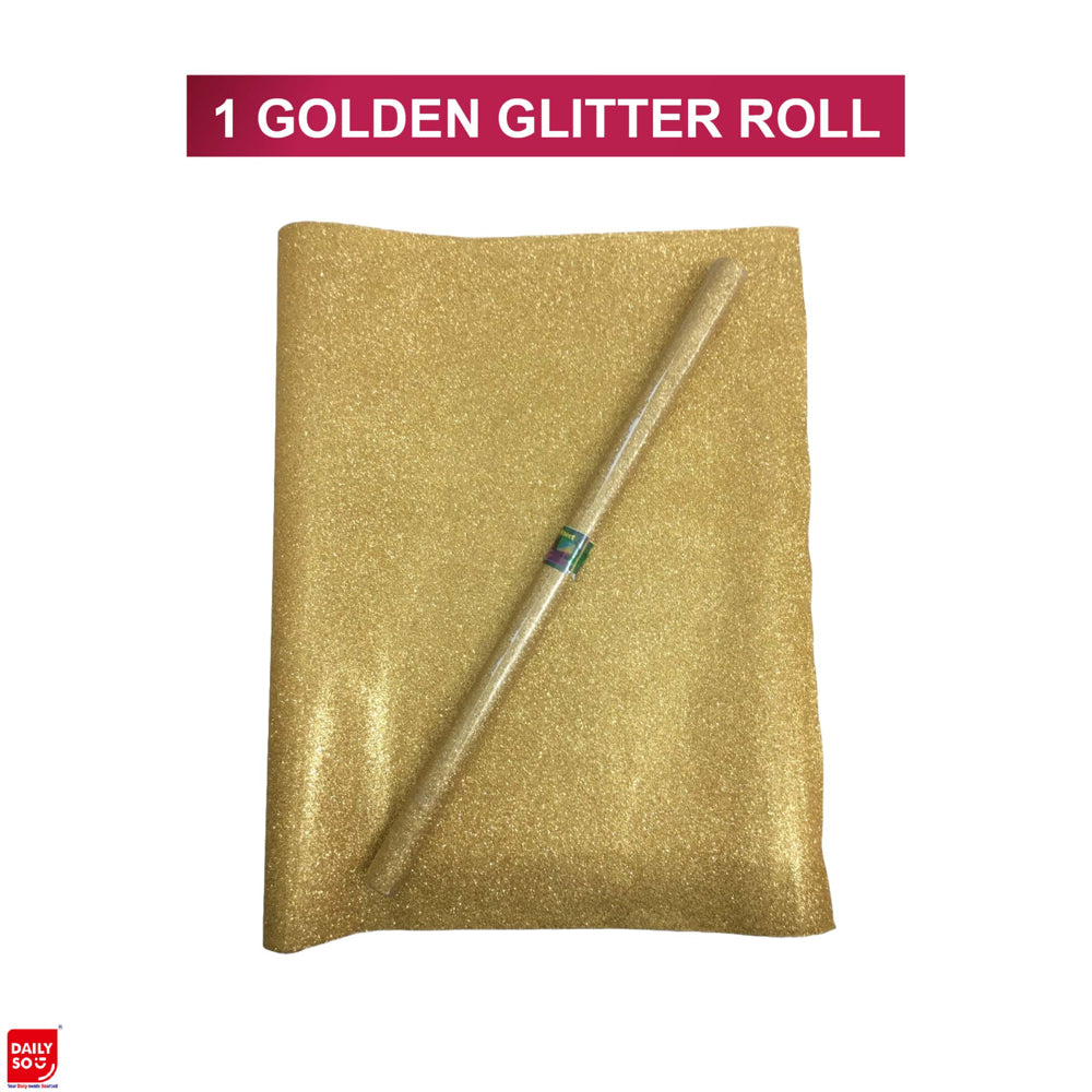Dailyso Original Glitter Decoration Paper 55 X 100 Cm Gold - 1 U