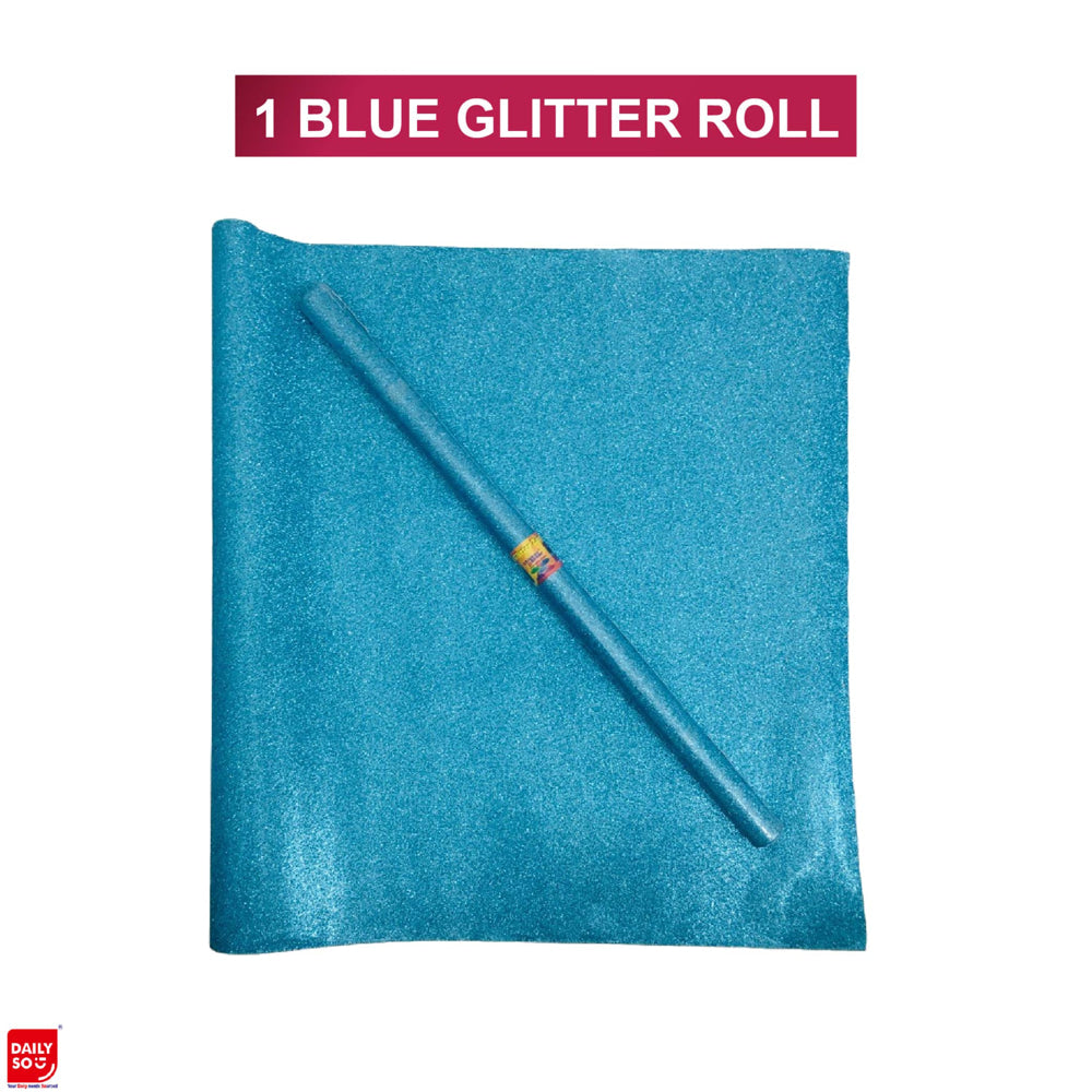 Dailyso Original Glitter Decoration Paper 55 X 100 Cm Light Blue - 1 U