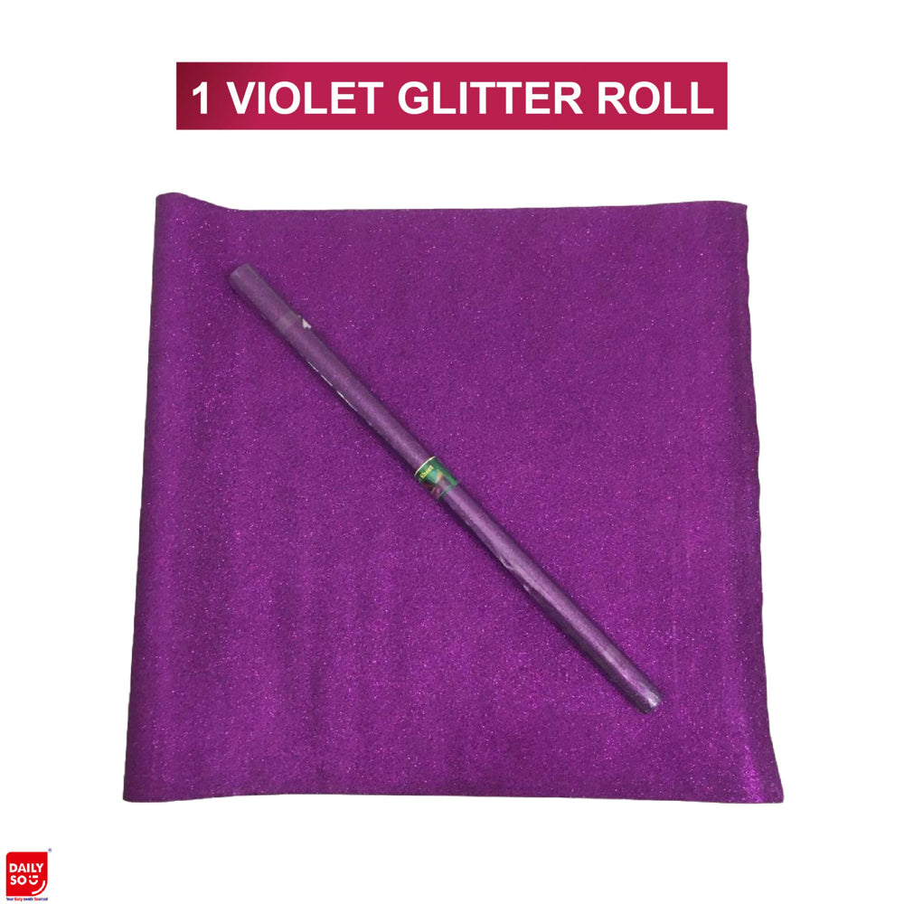 Dailyso Original Glitter Decoration Paper 55 X 100 Cm Voilet - 1 U