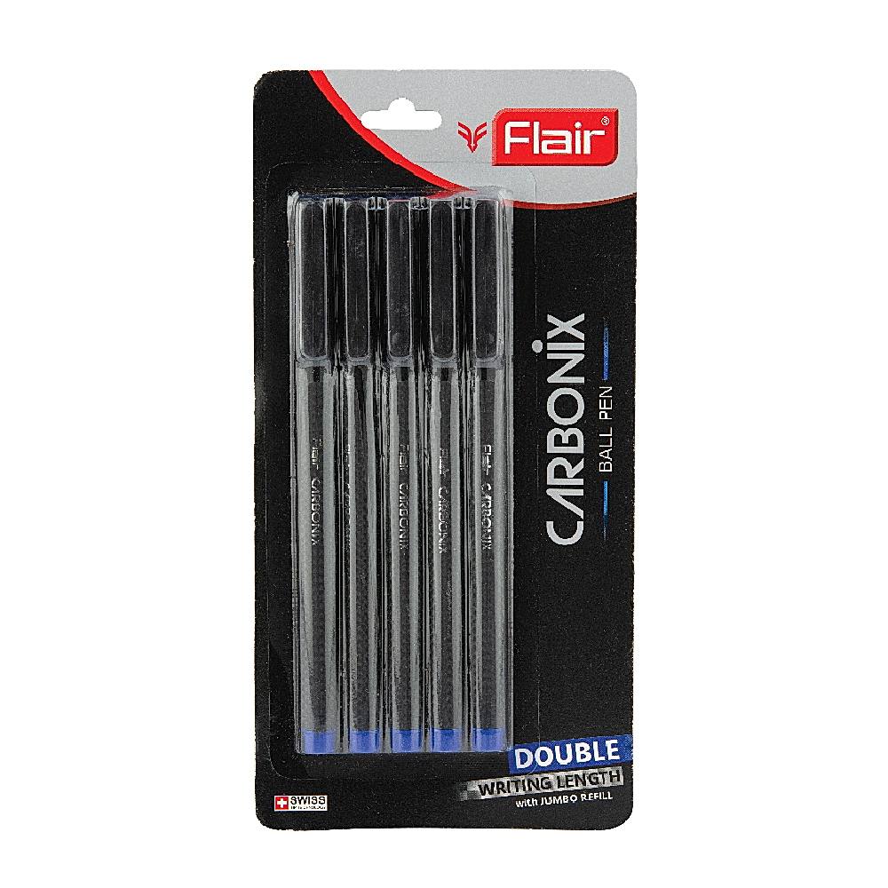 Flair Carbonix Ball Pen - Blue - 5 U