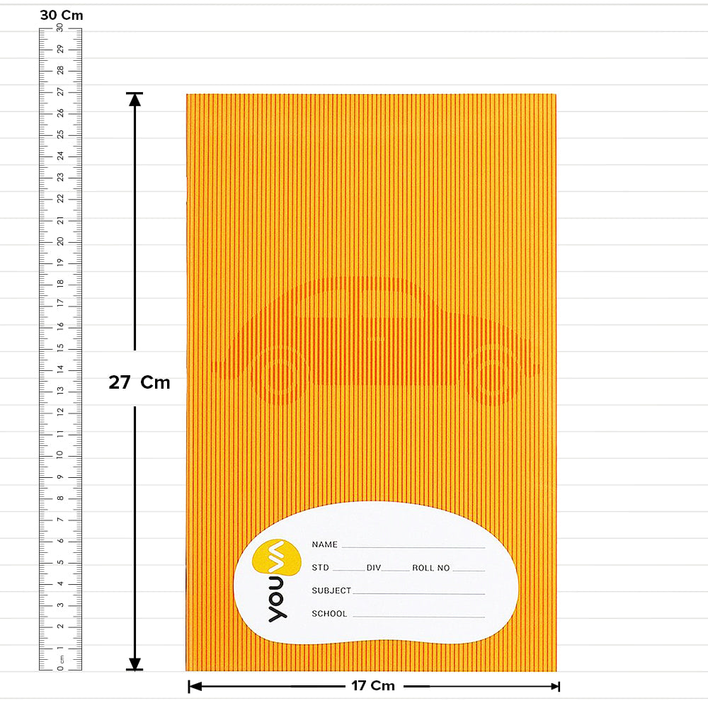 Navneet 22525 Regular Size Notebook (Assorted) - 172 Pages - 1 U
