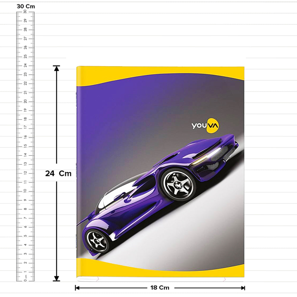 Navneet Youva Note Book Single Line Jumbo Size 172 Pages - 4 U