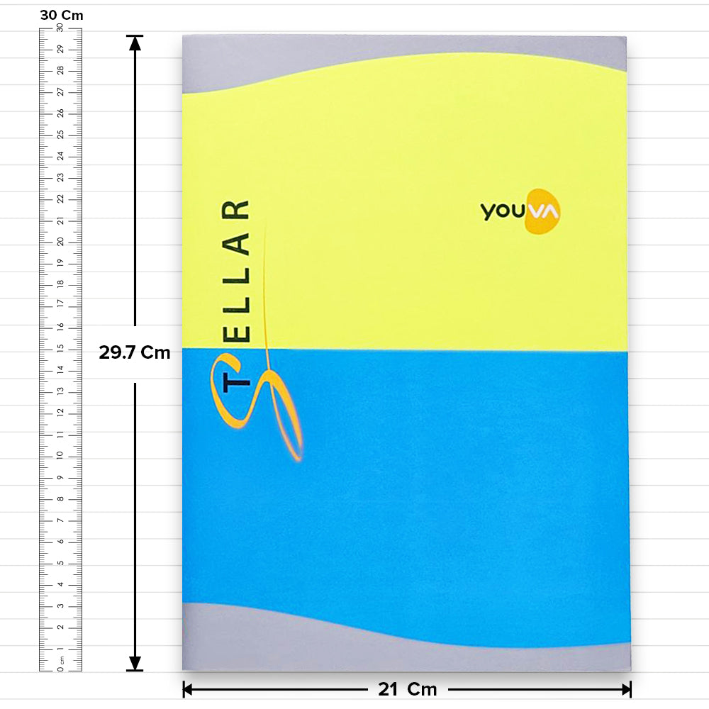 Navneet Youva Stellar Long Book Single Line A4 Size 228 Pages - 2 U