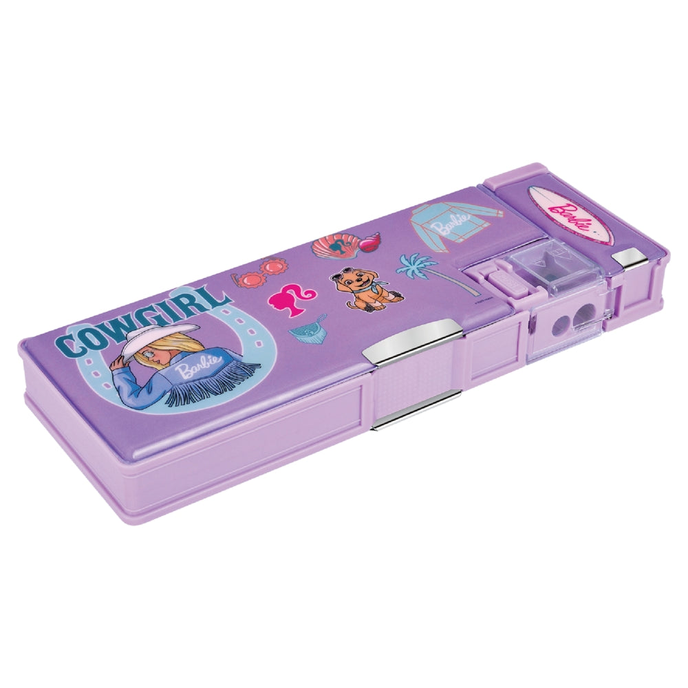 Pratap Barbie Dual Sided Pencil Box (Purple) - 1 Unit