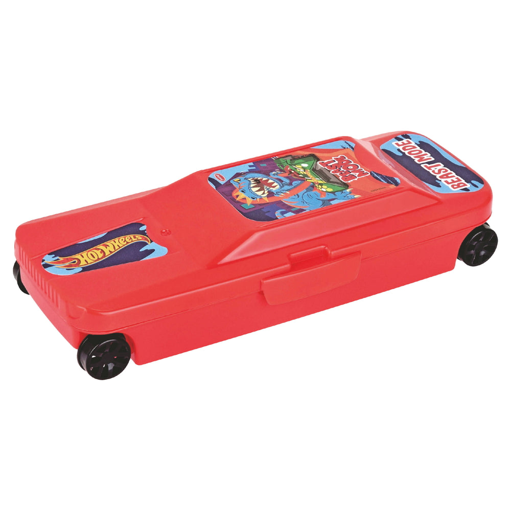 Pratap Hot Wheels Racing Car Pencil Box (Red) - 1 U