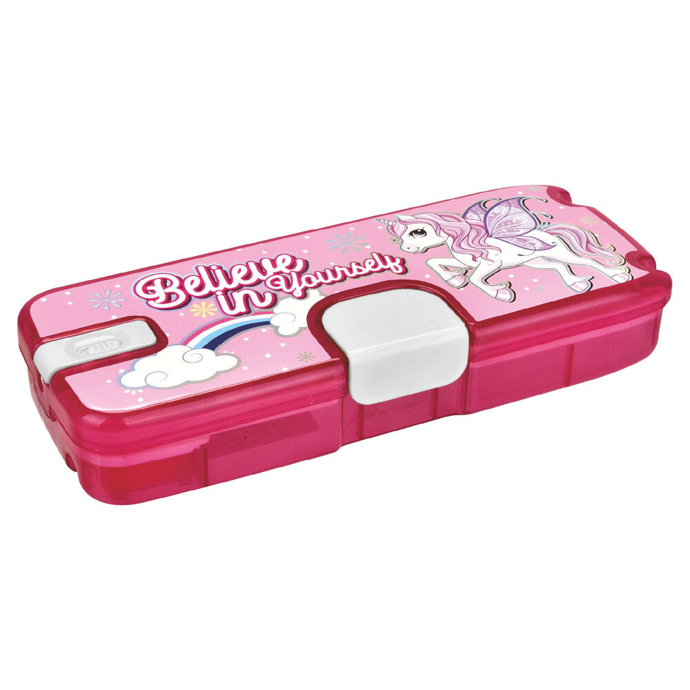 Pratap Kids Plastic Pencil Box (Pink) - 1 U