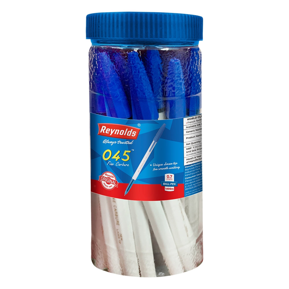 Reynolds 045 Jar Ball Pen - Blue - 25 U