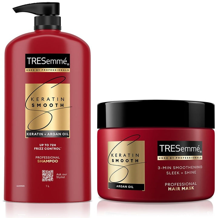 TRESemme Set of Keratin Smooth Pro Collection Deep Smoothening Hair Mask & Shampoo