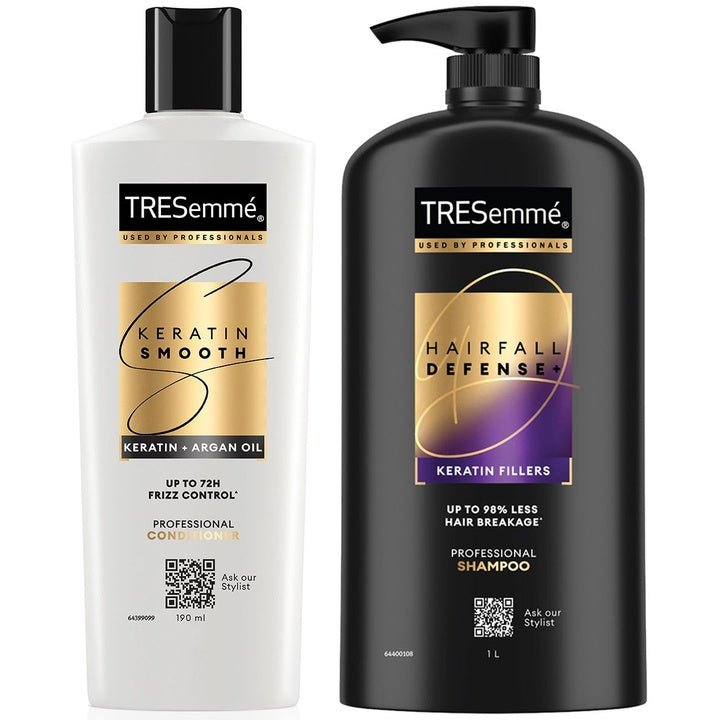TRESemme Set of Keratin Smooth Conditioner & Hair Fall Defence Shampoo