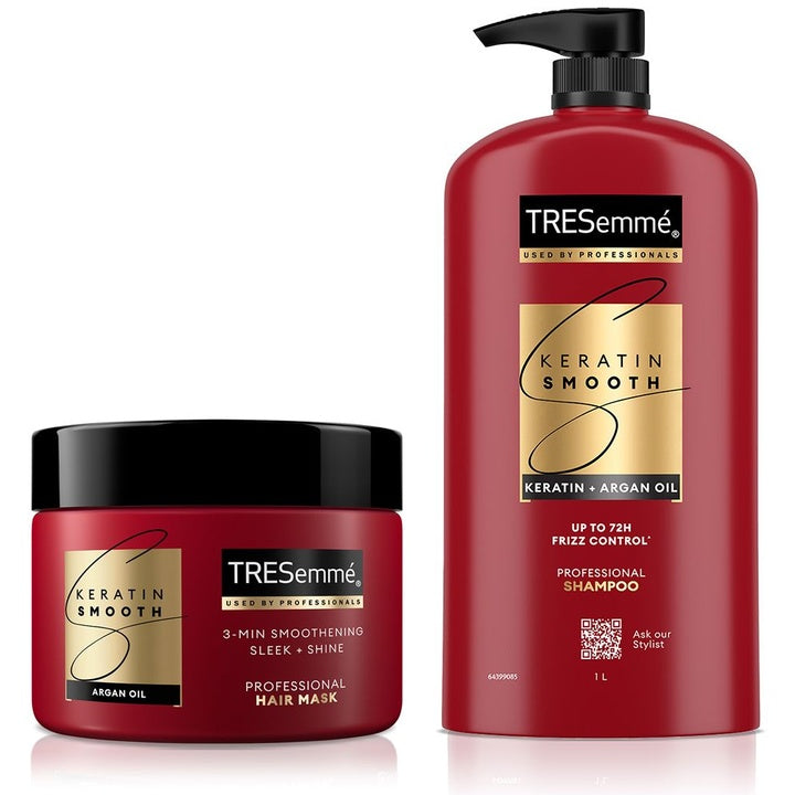 TRESemme Keratin Smooth Shampoo 1L & Mask 300ml
