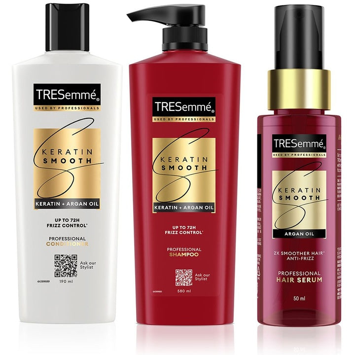 TRESemme Keratin Smooth Combo - Shampoo 580ml + Conditioner 190ml + Serum 50ml