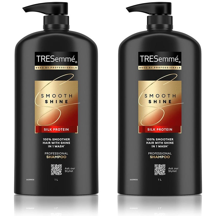 Tresemme Set of 2 Smooth & Shine Shampoo with Vitamin H & Silk Proteins - 1L each