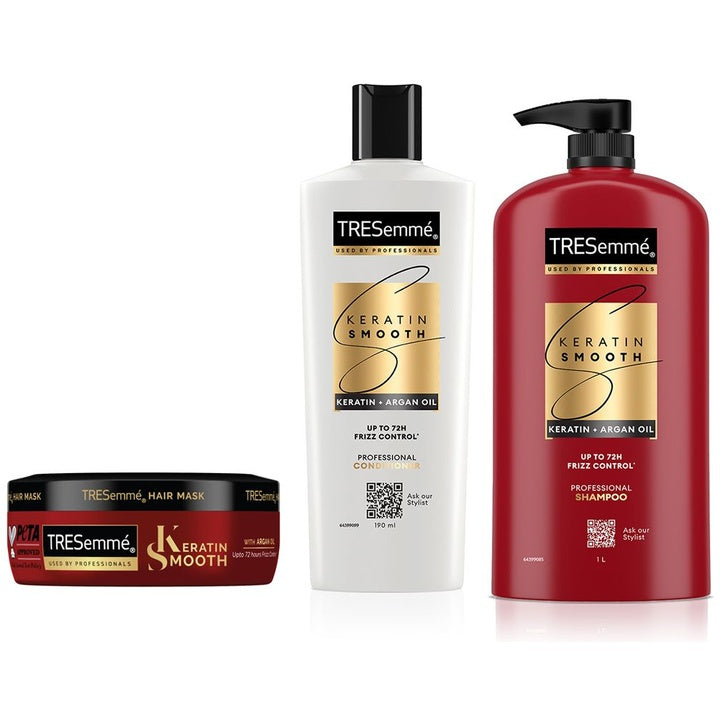 TRESemme Set of Keratin Smooth Conditioner 190ml + Hair Mask 100ml + Shampoo 1L
