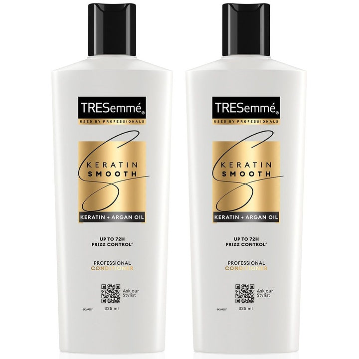 TRESemme Set of 2 Keratin Smooth Conditioner with Keratin & Argan Oil - 335ml each
