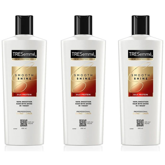 TRESemme Set of 3 Smooth & Shine Conditioner with Vitamin H & Silk Proteins -335 ml Each