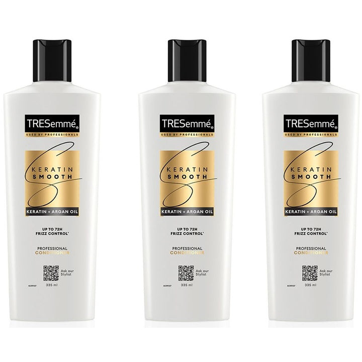 TRESemme Set of 3 Keratin Smooth Conditioner with Keratin for Straight Hair - 335 ml Each