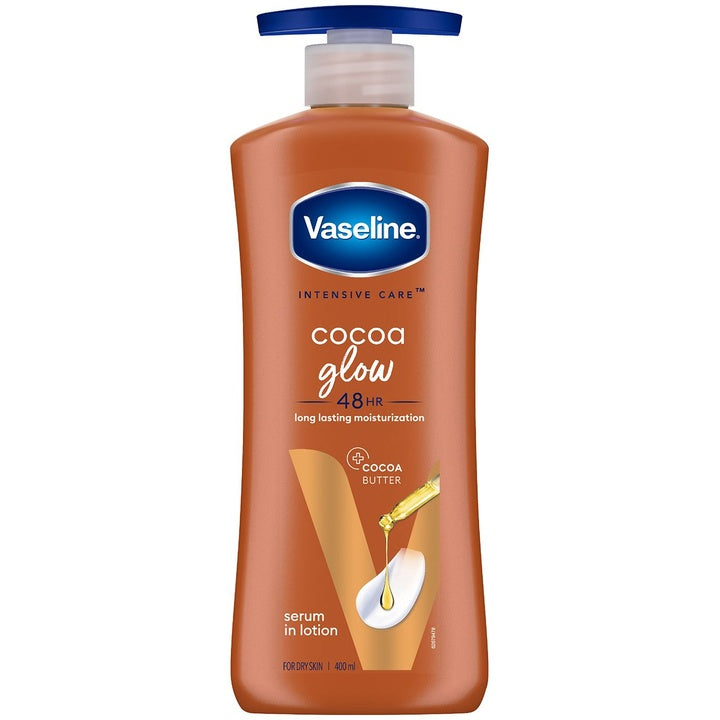Vaseline Cocoa Glow Serum In Lotion with 100% Pure Cocoa & Shea Butter - 400 ml