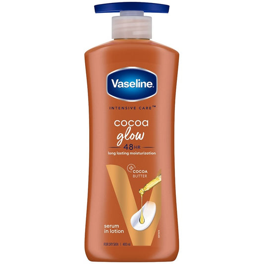 Vaseline Cocoa Glow Serum In Lotion with 100% Pure Cocoa & Shea Butter - 400 ml