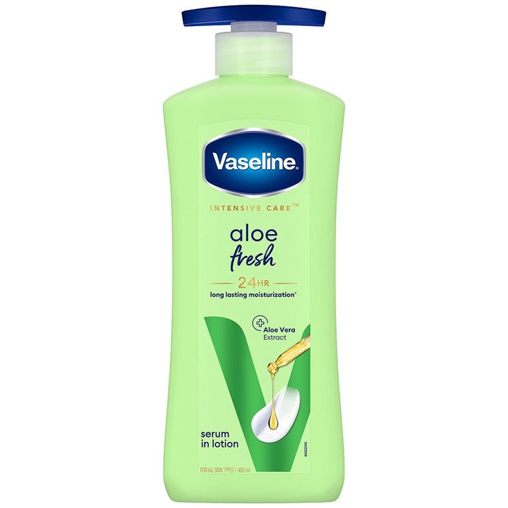 Vaseline Aloe Fresh Body Lotion with 24 HR Long Lasting Moisturisation - 400ml