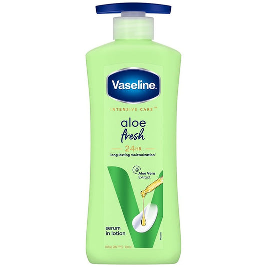 Vaseline Aloe Fresh Body Lotion with 24 HR Long Lasting Moisturisation - 400ml