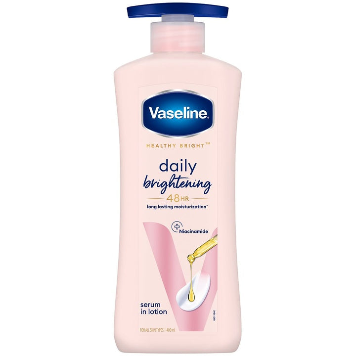 Vaseline Daily Brightening Body Lotion For Healthy & Glowing Skin with Niacinamide - 400ml