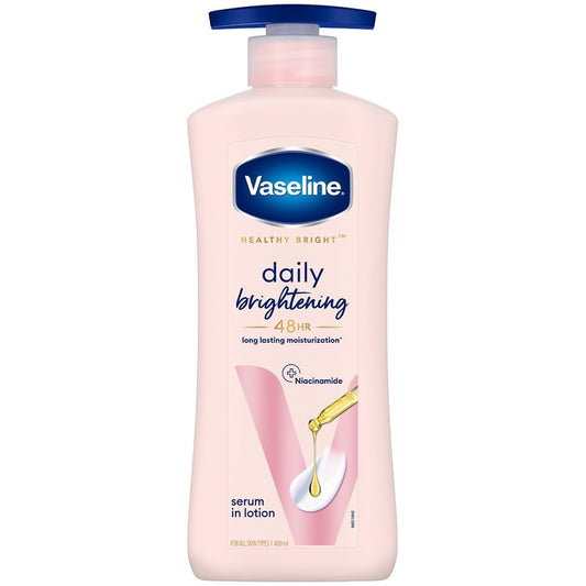 Vaseline Daily Brightening Body Lotion For Healthy & Glowing Skin with Niacinamide - 400ml