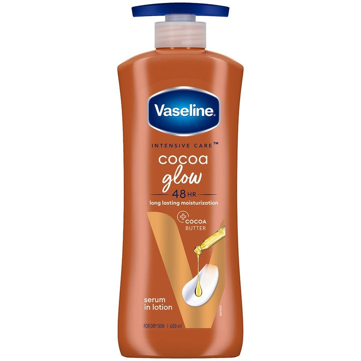 Vaseline Cocoa Glow Serum In Lotion with 100% Pure Cocoa & Shea Butter - 600 ml