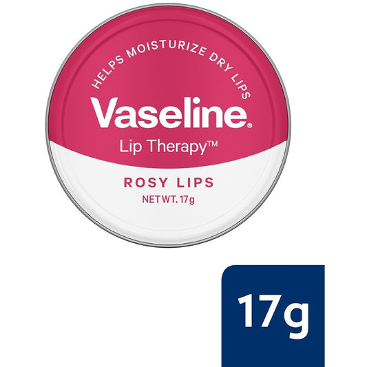 Vaseline Lip Therapy Tins For Moisturised & Soft Lips 17g - Rosy Lips
