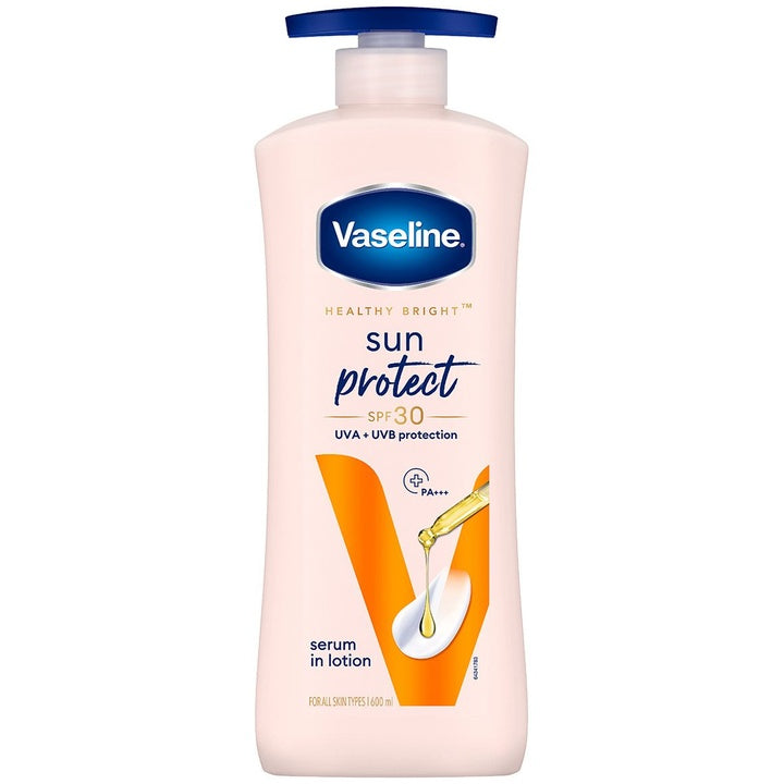 Vaseline Sun Protect SPF 30 UVA + UVB Protection Body Lotion To Reduce Tan Lines - 600ml
