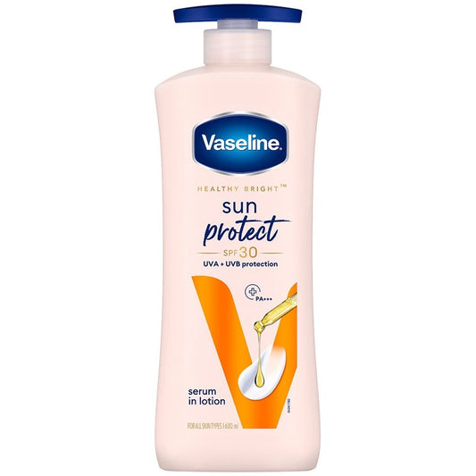 Vaseline Sun Protect SPF 30 UVA + UVB Protection Body Lotion To Reduce Tan Lines - 600ml