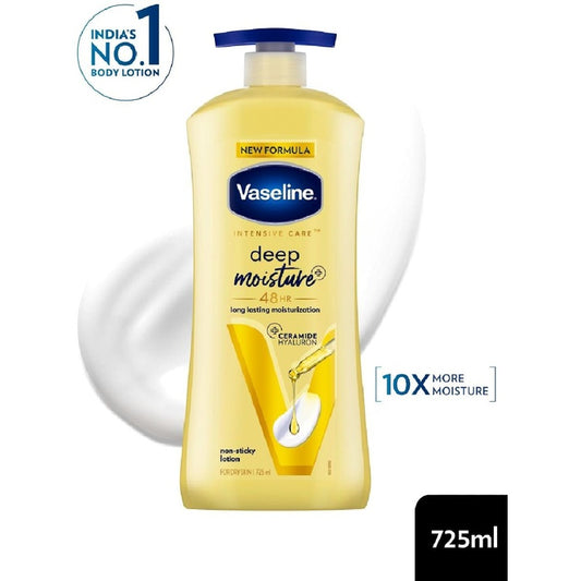 Vaseline Deep Moisture Body Lotion with Ceramide Hyaluron for Dry Skin - 725 ml