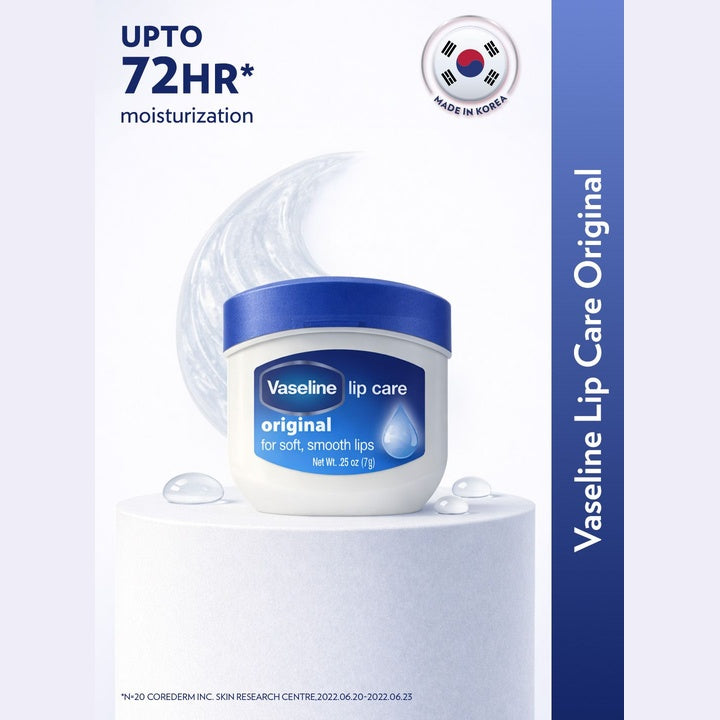 Vaseline Lip Care Clear Lip Balm for 72Hr Moisturization 7g - Original